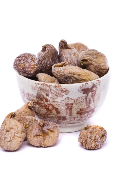 Dry figs on a bowl — Stock Photo, Image