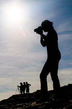 Fotoğraf çekmeyi silhouettes