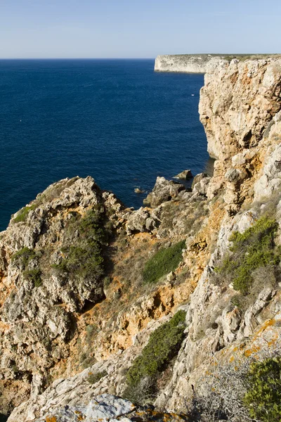 Prachtige kustlijn in sagres — Stockfoto