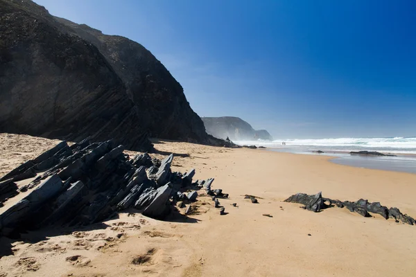 Belle plage à Sagres — Photo