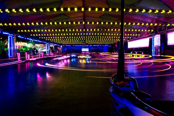 Bumper cars in motion — Stock Photo, Image