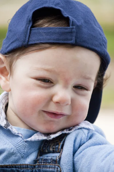 Young child with cap — Stock Photo, Image