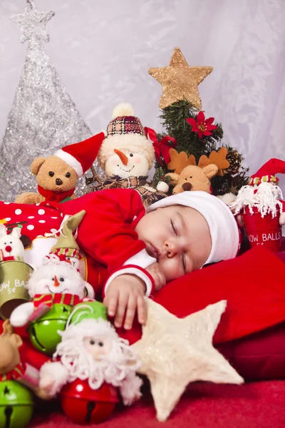 Kerstmis pasgeboren baby — Stockfoto