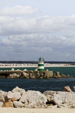 Deniz feneri kıyı şeridi