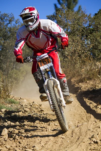 Downhill competitie — Stockfoto