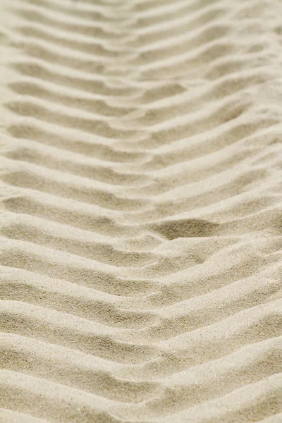 Däck spår markeringar på sandstranden — Stockfoto