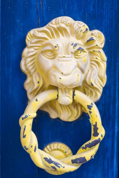 Lion's head doorknob — Stock Photo, Image