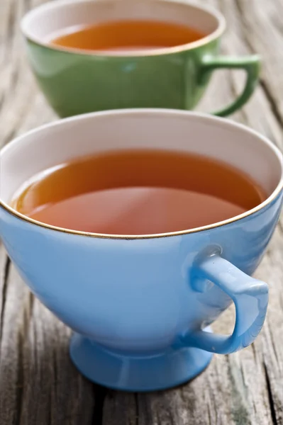 Antyki dwóch filiżanek herbaty — Zdjęcie stockowe