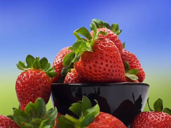Frische gesunde Erdbeeren für eine gesunde Ernährung — Stockfoto