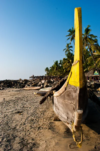 stock image Boat at the Kerala beach