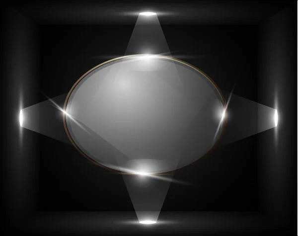 Cadre vide dans un cube — Image vectorielle