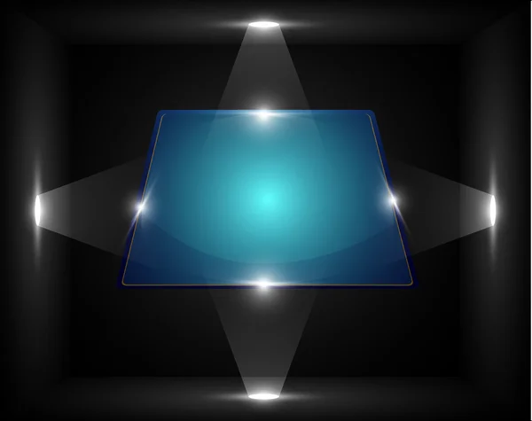 Cadre vide dans un cube — Image vectorielle