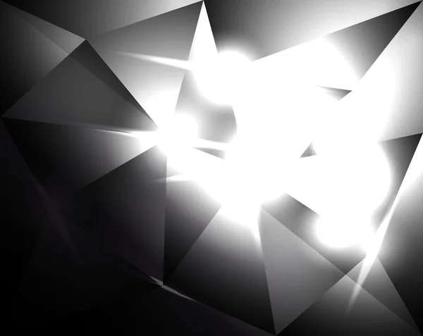 Fond abstrait - cristaux lumineux — Image vectorielle
