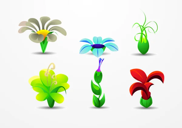 Kytice krásných květin — Stockový vektor