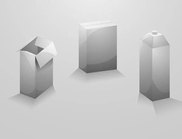 Conception des boîtes d'emballage — Image vectorielle