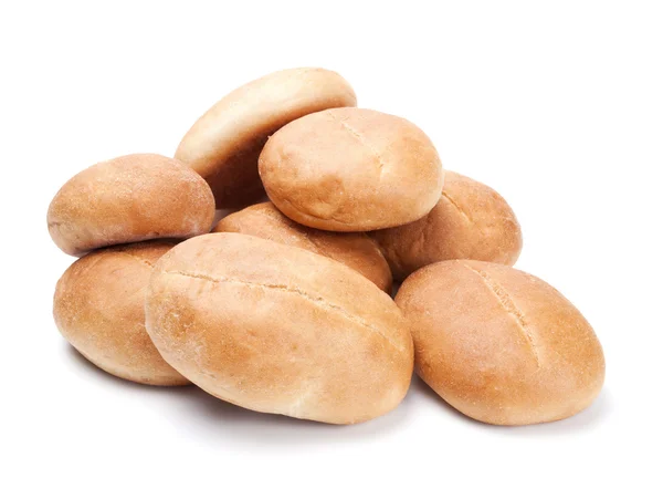 Fresh buns isolated on the white — Stock Photo, Image
