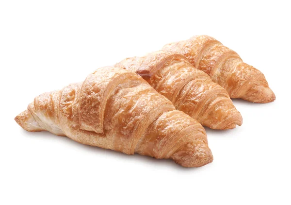 stock image Fresh croissants isolated on white