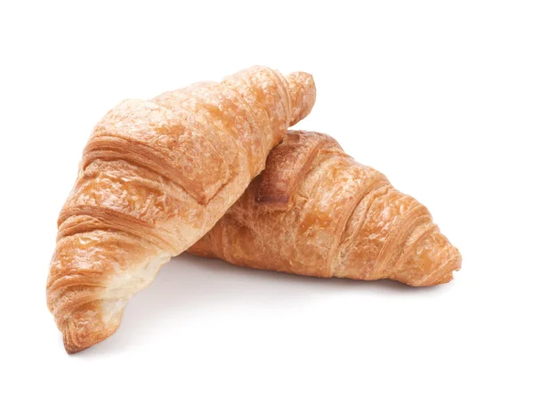 stock image Fresh croissants isolated on white