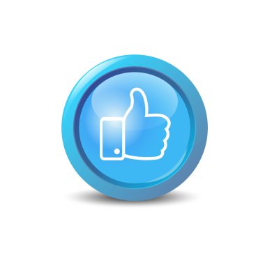 Vector thumb up icon clipart