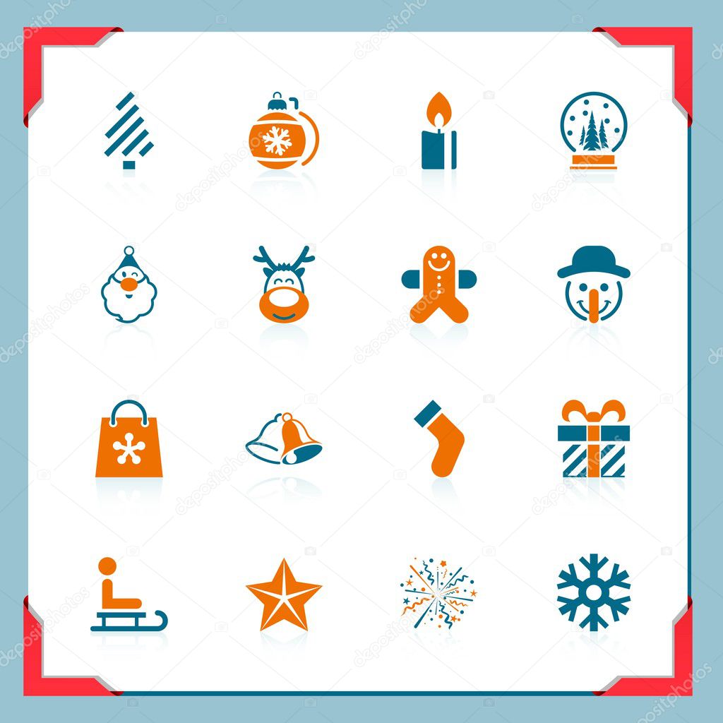 Christmas icons | In a frame series