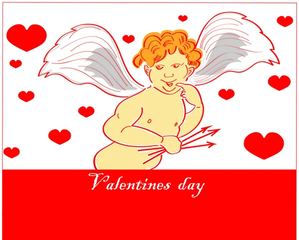 Ángel juguetón Cupido — Foto de Stock