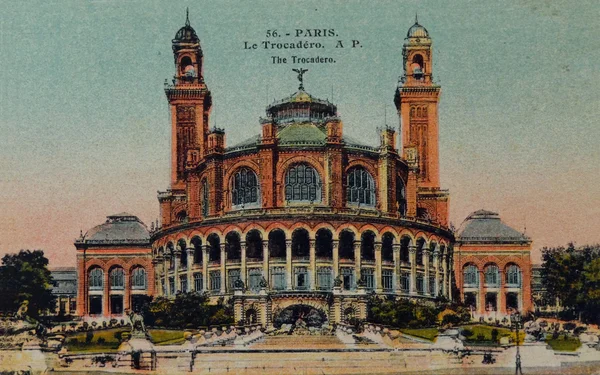 Vintage briefkaart van Parijs — Stockfoto