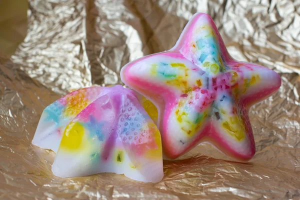 Dos piezas de jabón en forma de estrella — Foto de Stock
