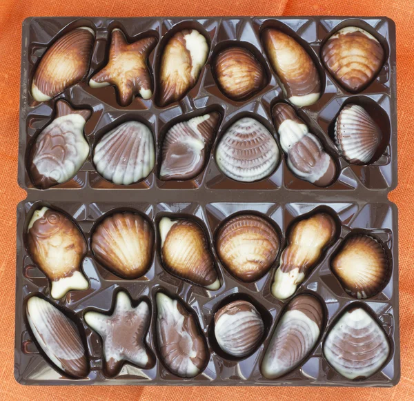Çikolatalı tatlılar kümesi — Stok fotoğraf