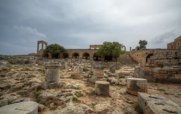 stock image Acropolis of Lindos