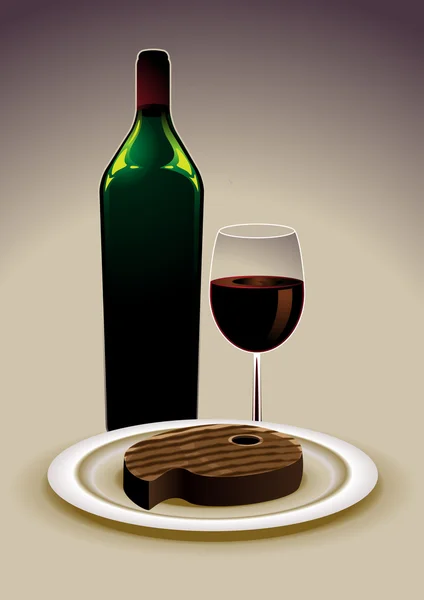 Boire et manger — Image vectorielle