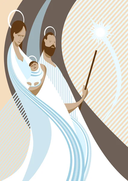 Scène de la Nativité — Image vectorielle