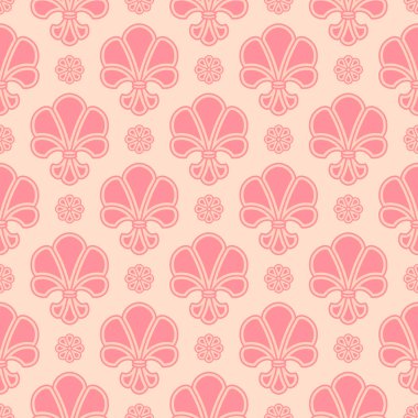 vektör soyut süs shelly seamless modeli