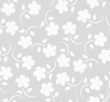 Vector flowers seamless pattern clipart