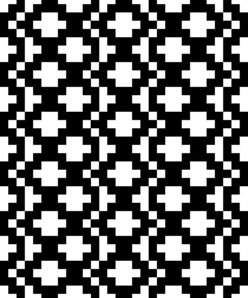 Vector pixel python seamless pattern — Stock Vector