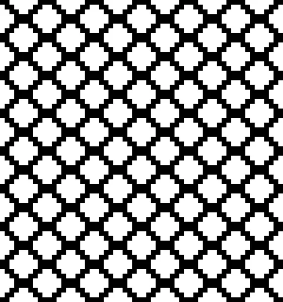 벡터 픽셀 다각형 원활한 패턴 — 스톡 벡터
