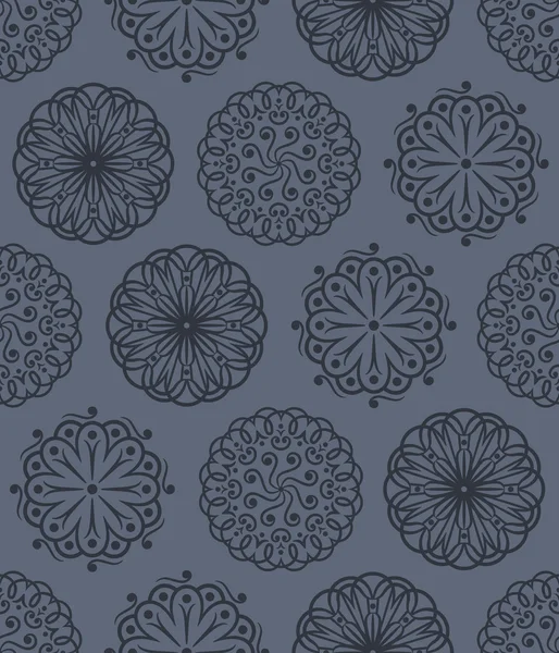 Vector floral ornamenten naadloze patroon — Stockvector