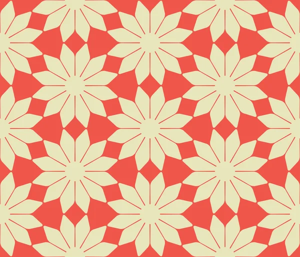 Vector fleurs abstraites motif sans couture — Image vectorielle