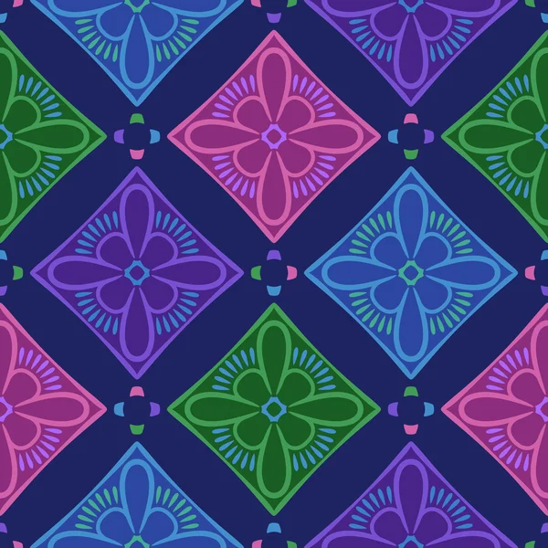 Χωρίς ραφή πρότυπο floral lattice διάνυσμα — Διανυσματικό Αρχείο