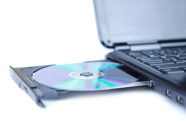 Přenosný počítač s disketou — Stock fotografie