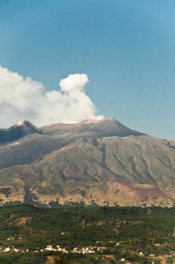 Etna yanardağı.