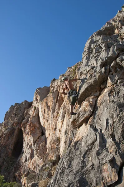 Scalatore di roccia — Foto Stock