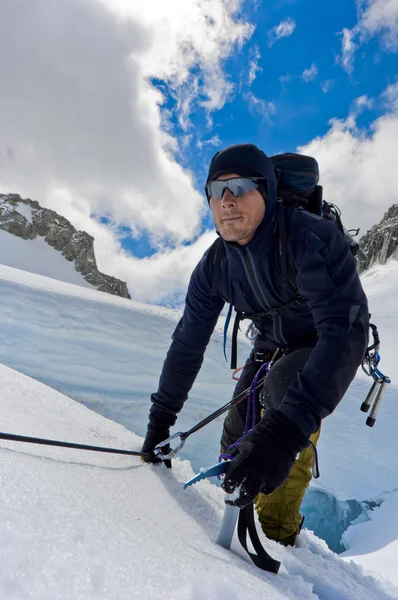 Πάγο ορειβάτης — Φωτογραφία Αρχείου