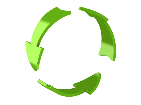 3d render of recycle arrows — Stock Photo, Image