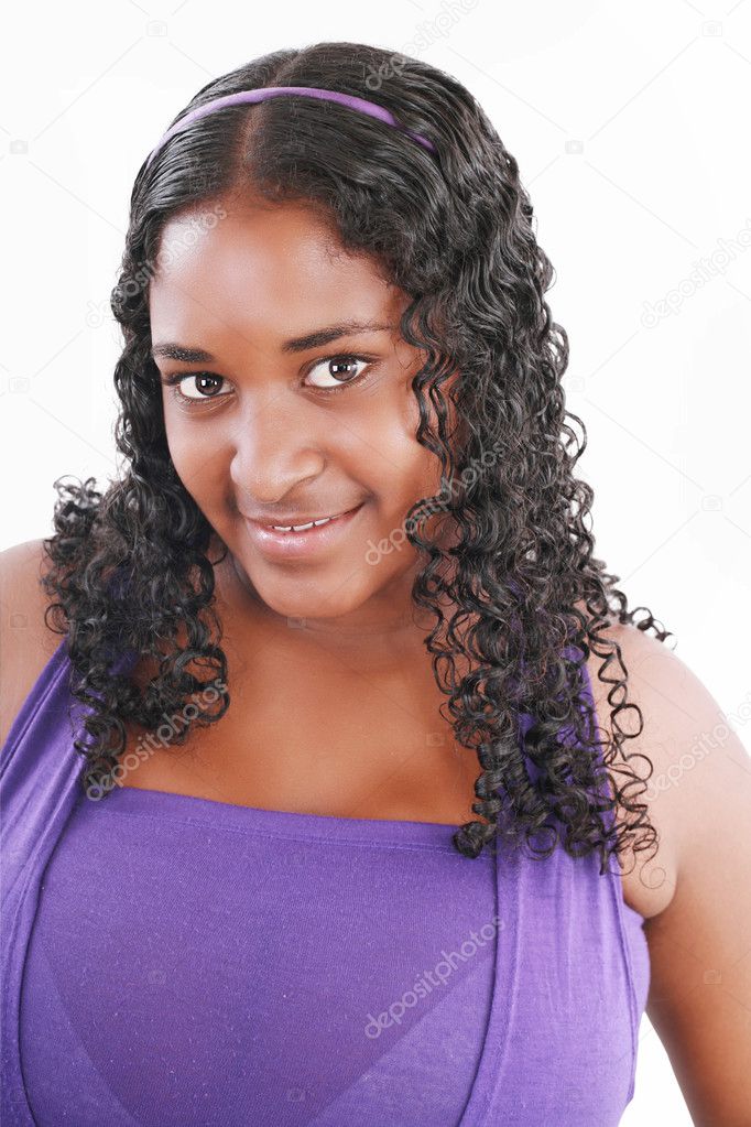 black teenage girl faces