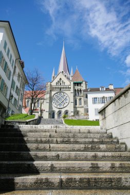 Cathedral of Lausanne Switzerland clipart