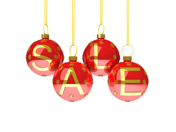 Sale with christmas decoration — Stock Photo, Image