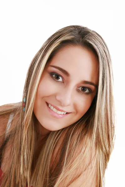 Foto de mulher bonita com cabelo magnífico — Fotografia de Stock