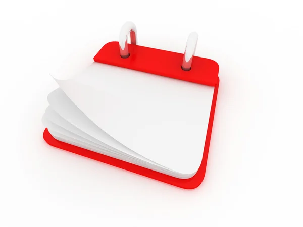 stock image Illustration of a desk calendar showing a blank page