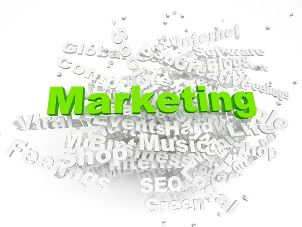 Csoport marketing kapcsolódó szavak. része az üzleti c sorozat — Stock Fotó