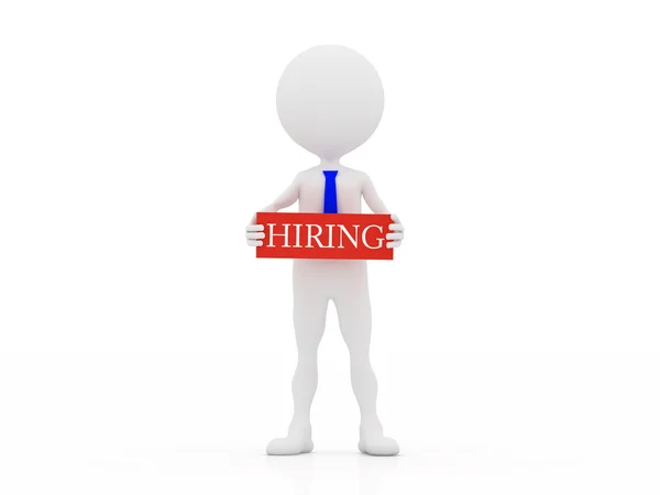 3d Hiring person — Stock Photo, Image